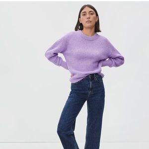 Everlane Alpaca Crew in Violet